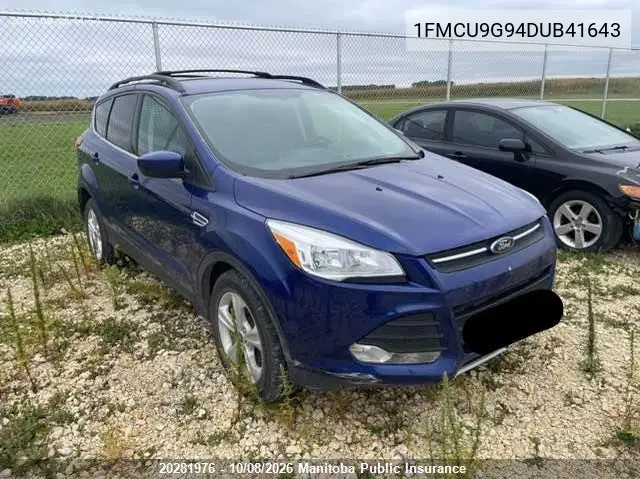 FORD ESCAPE 2013, VIN 1FMCU9G94DUB41643