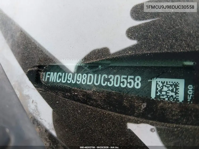 2013 FORD ESCAPE VIN 1FMCU9J98DUC30558 — фото 11