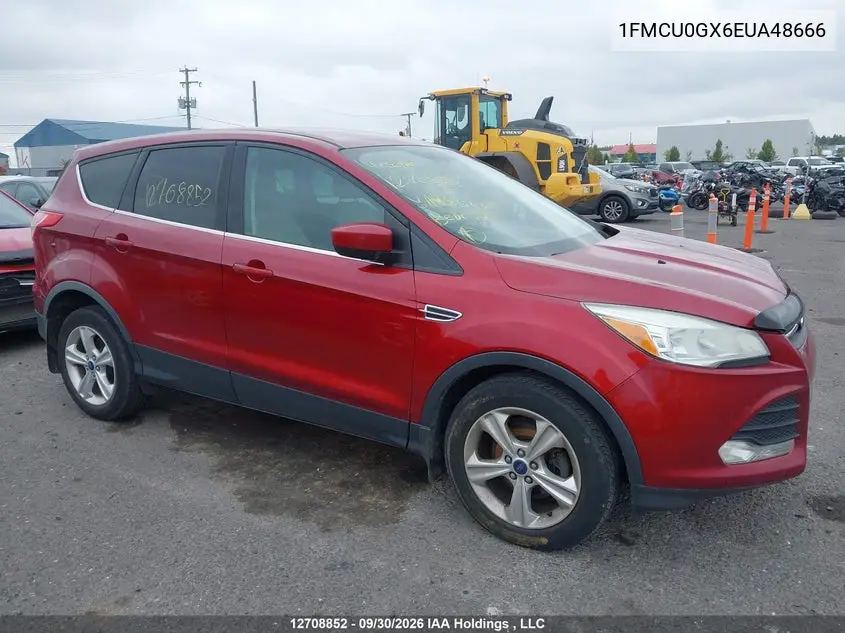FORD ESCAPE 2014, VIN 1FMCU0GX6EUA48666