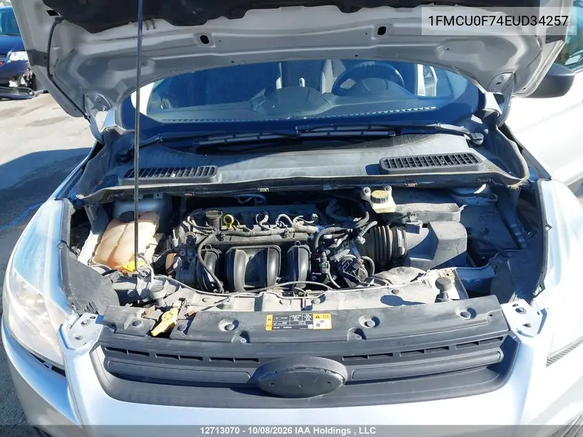 2014 FORD ESCAPE VIN 1FMCU0F74EUD34257 — фото 10