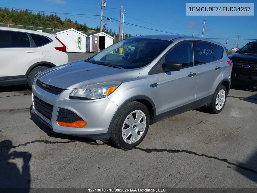 2014 FORD ESCAPE VIN 1FMCU0F74EUD34257 — фото 2
