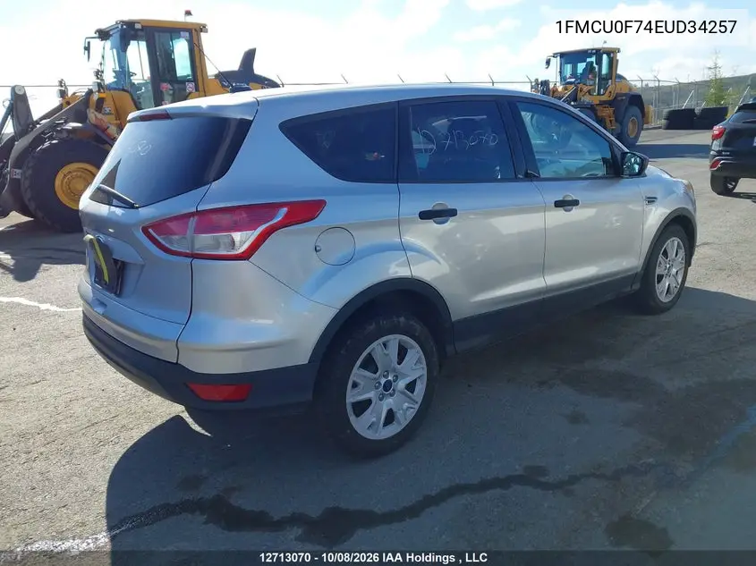 2014 FORD ESCAPE VIN 1FMCU0F74EUD34257 — фото 4