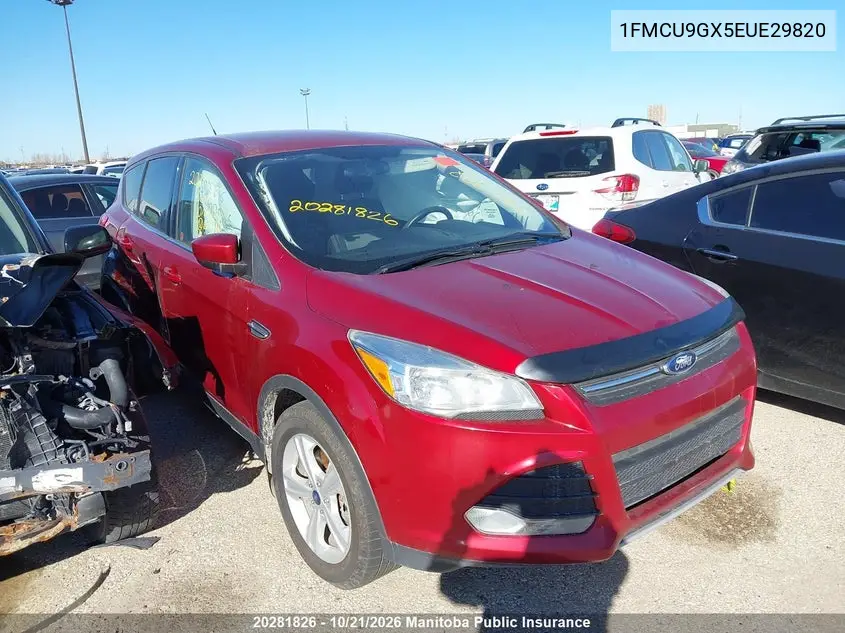 FORD ESCAPE 2014, VIN 1FMCU9GX5EUE29820