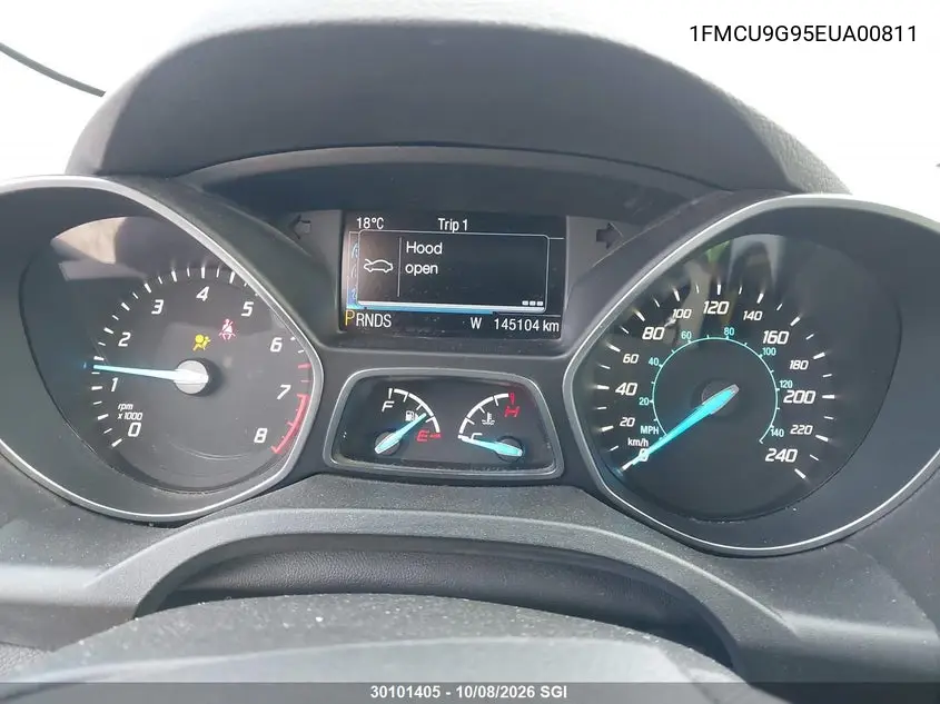 2014 FORD ESCAPE VIN 1FMCU9G95EUA00811 — фото 7