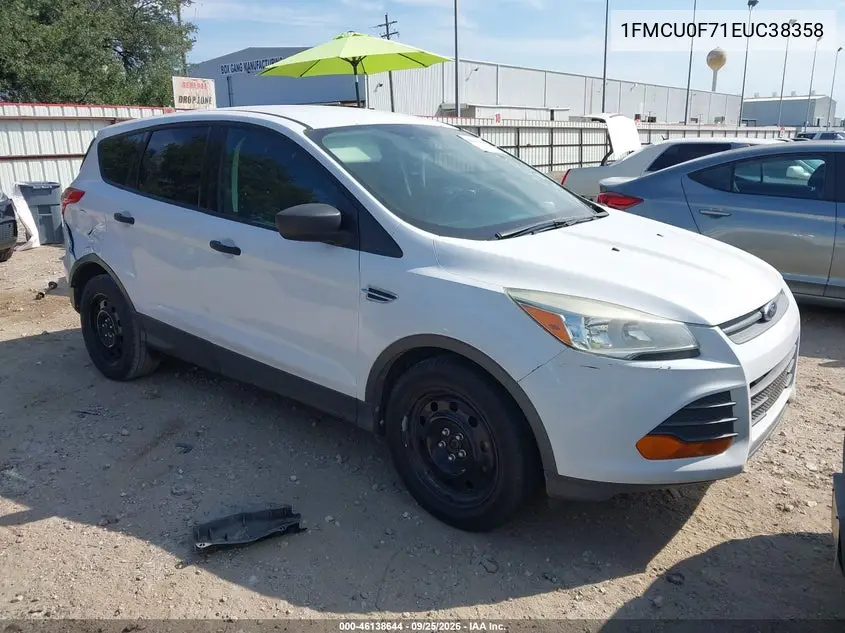 FORD ESCAPE 2014, VIN 1FMCU0F71EUC38358