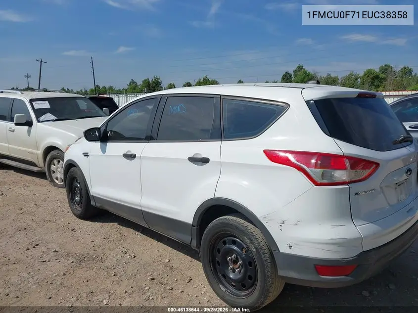 2014 FORD ESCAPE VIN 1FMCU0F71EUC38358 — фото 3