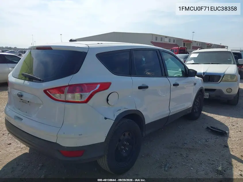 2014 FORD ESCAPE VIN 1FMCU0F71EUC38358 — фото 4