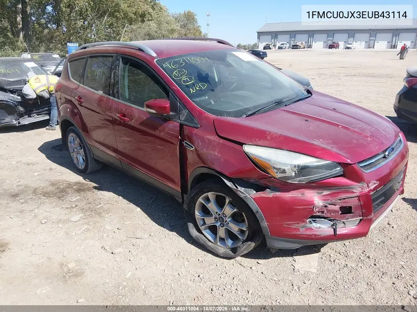 FORD ESCAPE 2014, VIN 1FMCU0JX3EUB43114