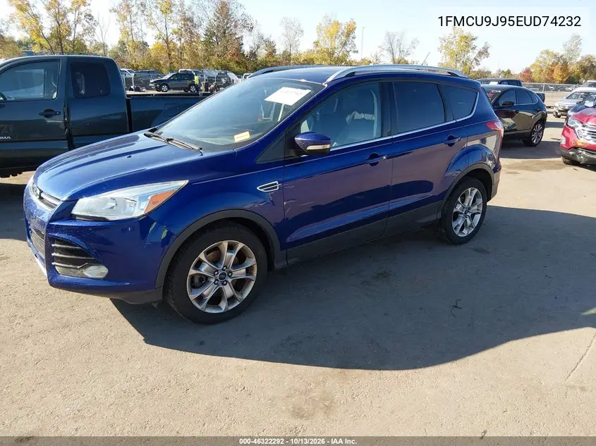 2014 FORD ESCAPE VIN 1FMCU9J95EUD74232 — фото 2