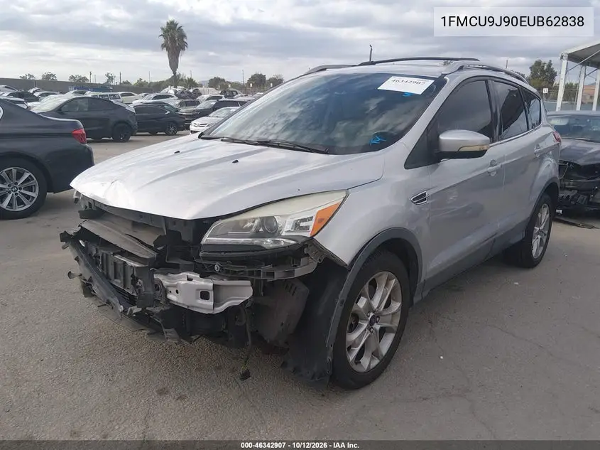 2014 FORD ESCAPE VIN 1FMCU9J90EUB62838 — фото 2