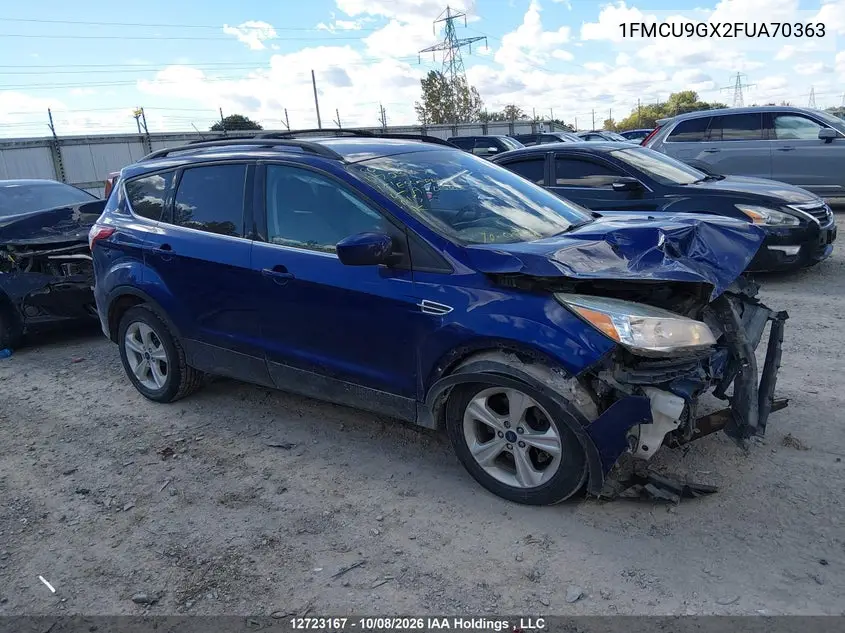 FORD ESCAPE 2015, VIN 1FMCU9GX2FUA70363