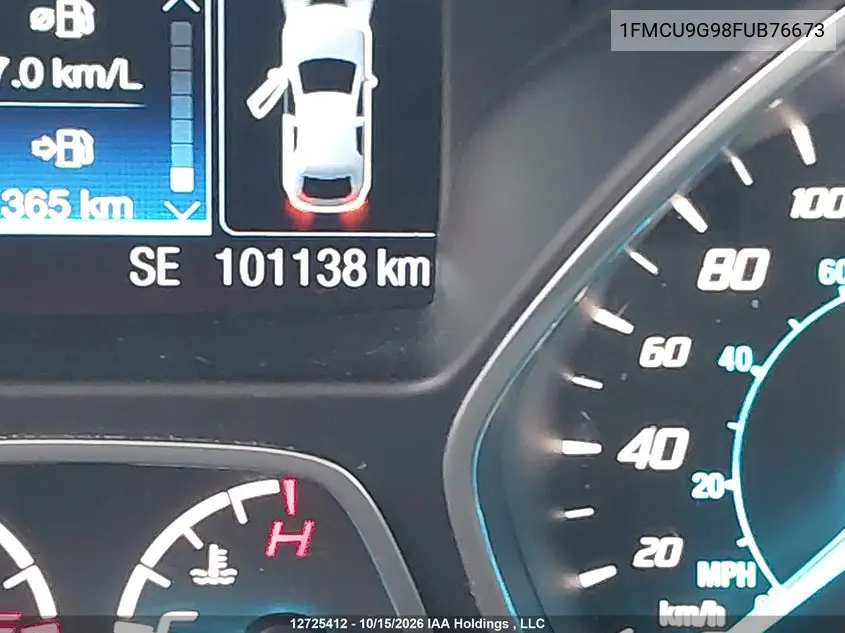 2015 FORD ESCAPE VIN 1FMCU9G98FUB76673 — фото 15