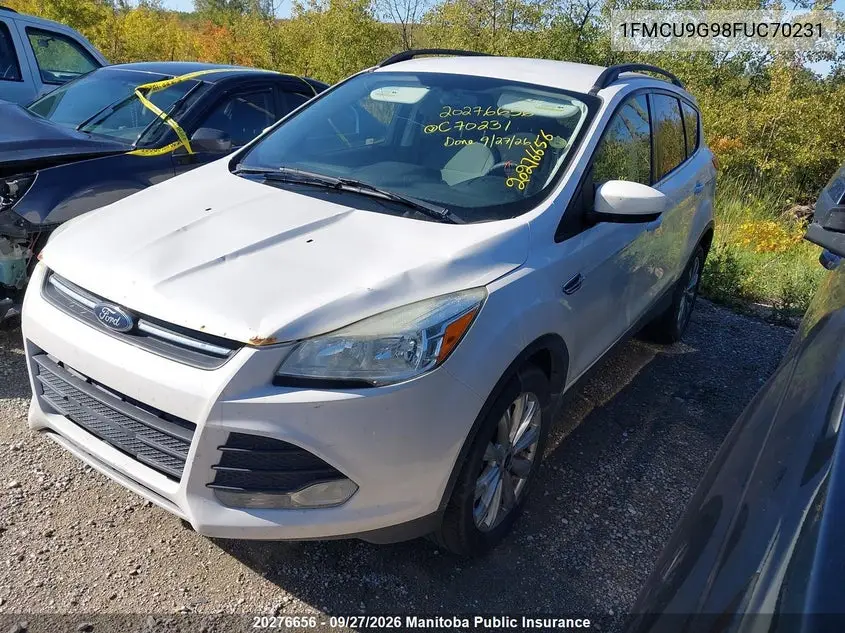 2015 FORD ESCAPE VIN 1FMCU9G98FUC70231 — фото 2