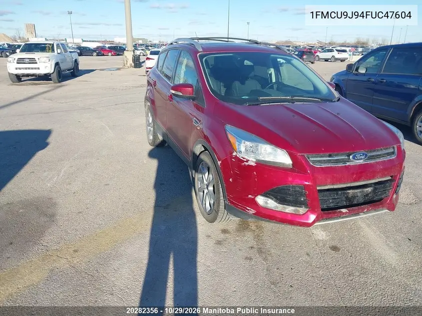 FORD ESCAPE 2015, VIN 1FMCU9J94FUC47604