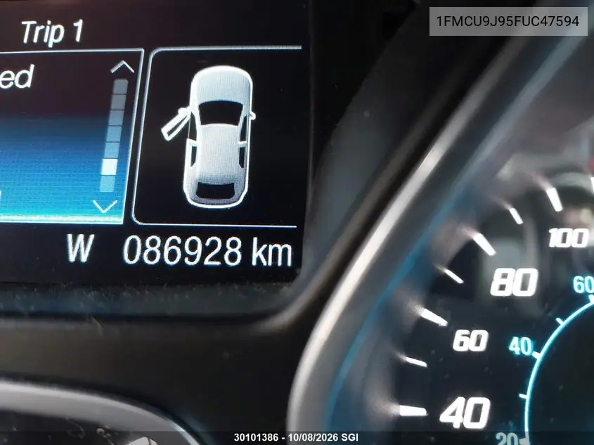2015 FORD ESCAPE VIN 1FMCU9J95FUC47594 — фото 15