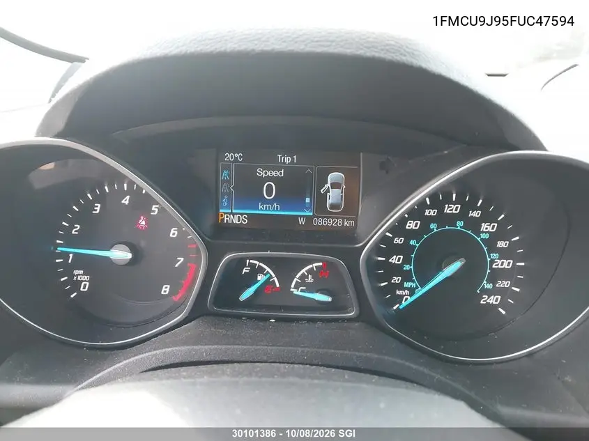 2015 FORD ESCAPE VIN 1FMCU9J95FUC47594 — фото 7