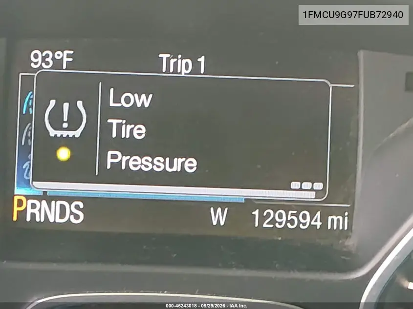 2015 FORD ESCAPE VIN 1FMCU9G97FUB72940 — фото 15