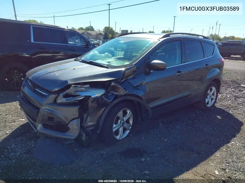 2015 FORD ESCAPE VIN 1FMCU0GX3FUB03589 — фото 2