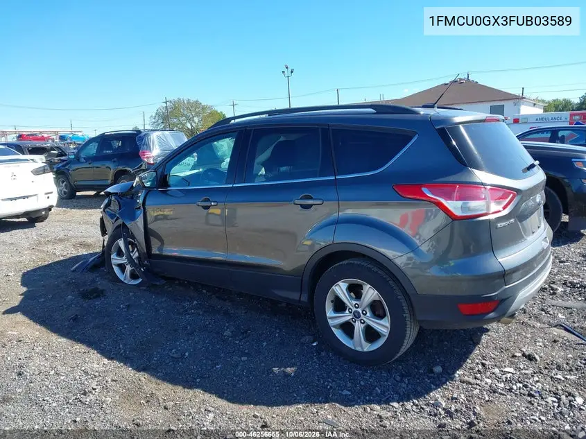 2015 FORD ESCAPE VIN 1FMCU0GX3FUB03589 — фото 3