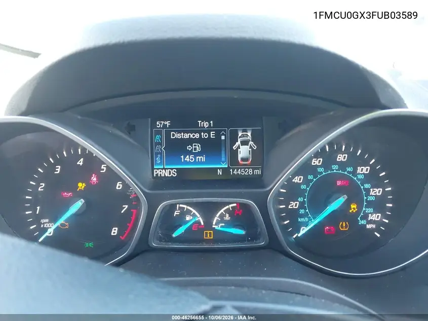 2015 FORD ESCAPE VIN 1FMCU0GX3FUB03589 — фото 7