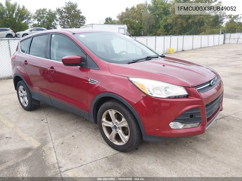FORD ESCAPE 2015, VIN 1FMCU0GX3FUB49052