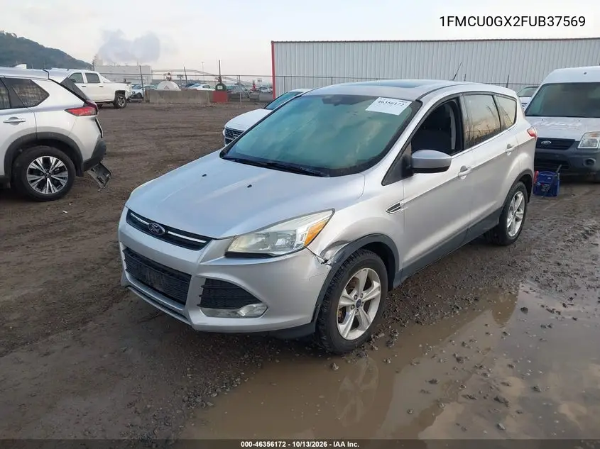 2015 FORD ESCAPE VIN 1FMCU0GX2FUB37569 — фото 2