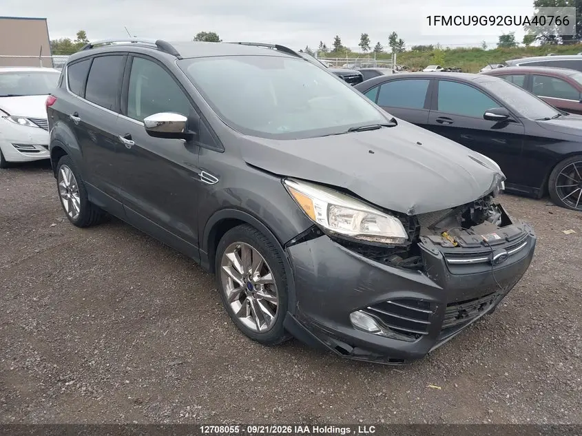 FORD ESCAPE 2016, VIN 1FMCU9G92GUA40766