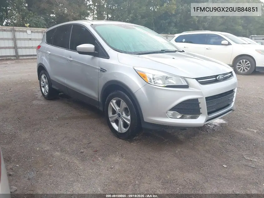 FORD ESCAPE 2016, VIN 1FMCU9GX2GUB84851