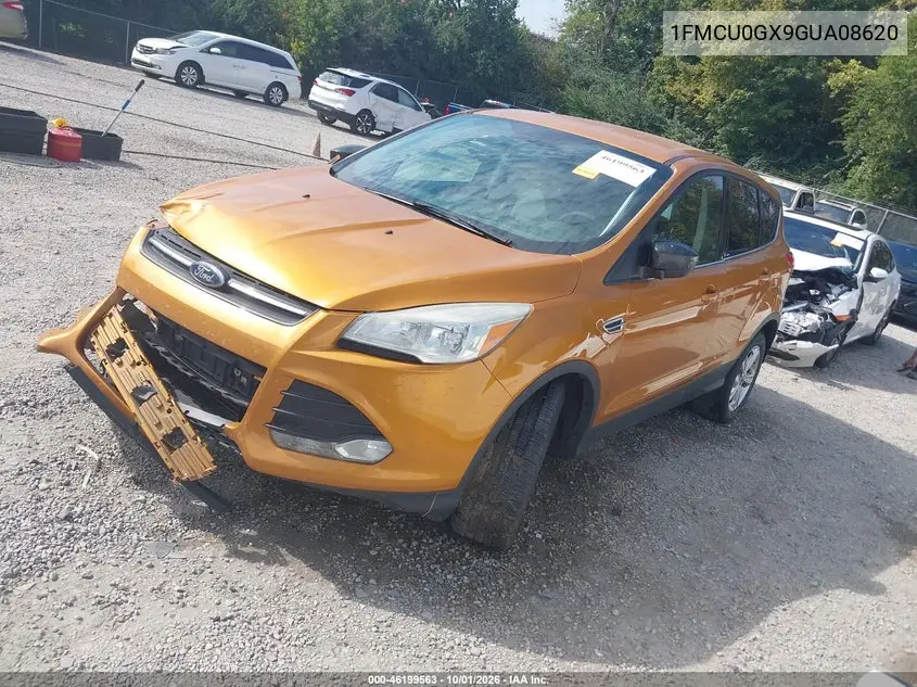 2016 FORD ESCAPE VIN 1FMCU0GX9GUA08620 — фото 2