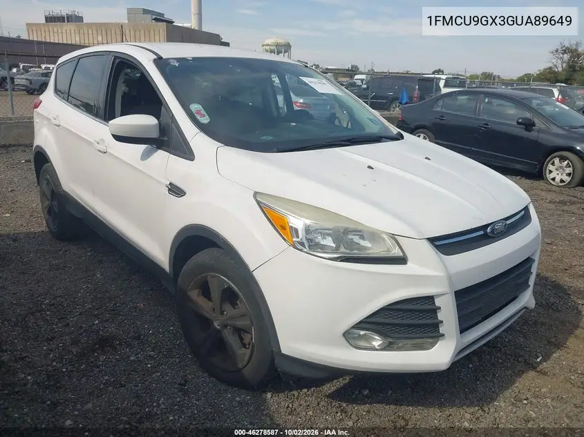 FORD ESCAPE 2016, VIN 1FMCU9GX3GUA89649