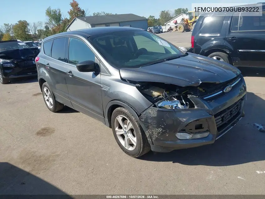 FORD ESCAPE 2016, VIN 1FMCU0G70GUB93222