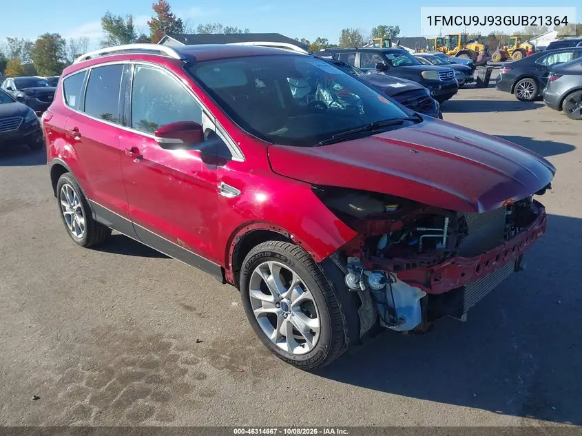 FORD ESCAPE 2016, VIN 1FMCU9J93GUB21364
