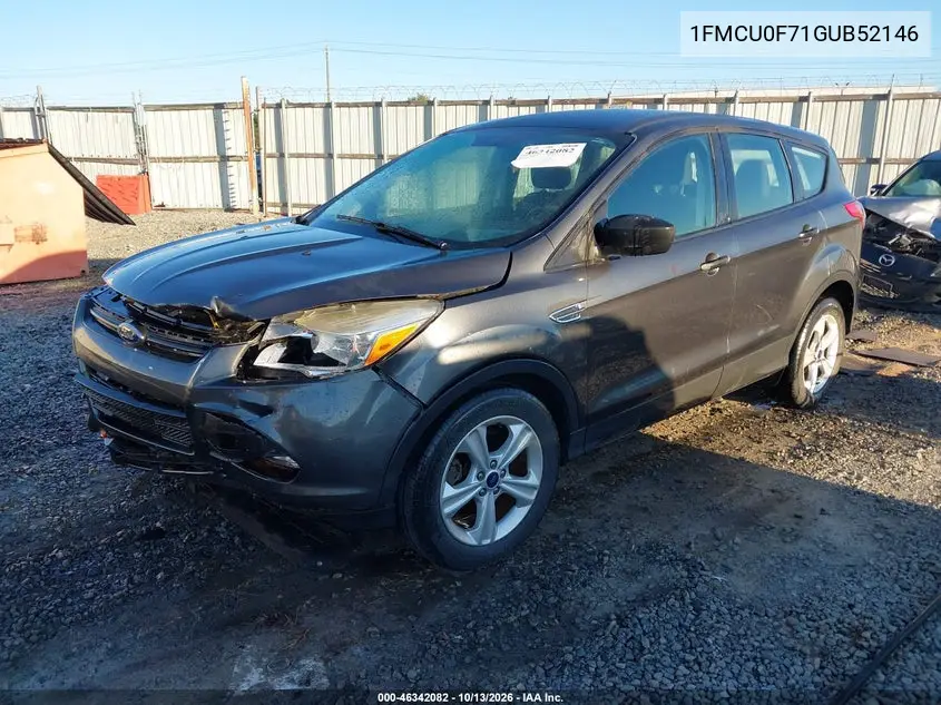 2016 FORD ESCAPE VIN 1FMCU0F71GUB52146 — фото 2