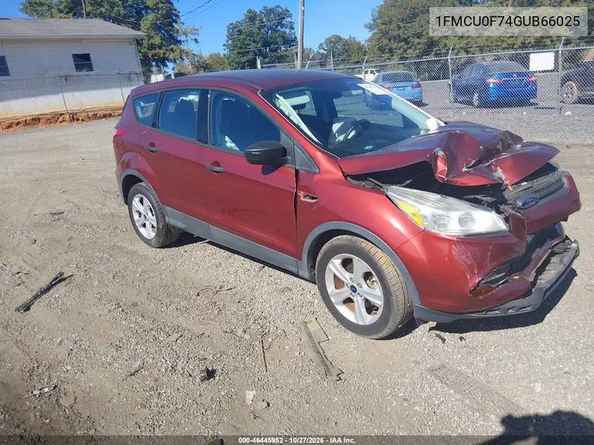 FORD ESCAPE 2016, VIN 1FMCU0F74GUB66025