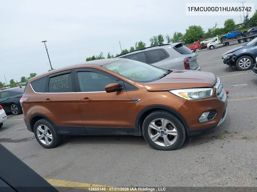 2017 FORD ESCAPE VIN 1FMCU0GD1HUA65742 — фото 13