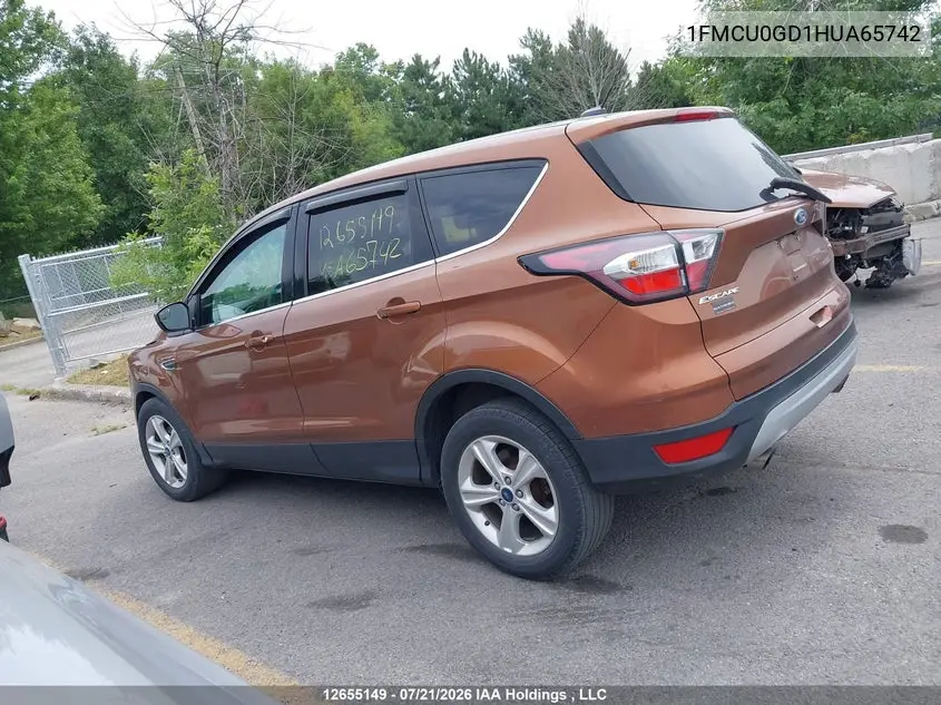 2017 FORD ESCAPE VIN 1FMCU0GD1HUA65742 — фото 14