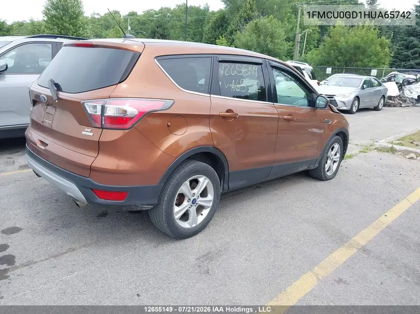 2017 FORD ESCAPE VIN 1FMCU0GD1HUA65742 — фото 4