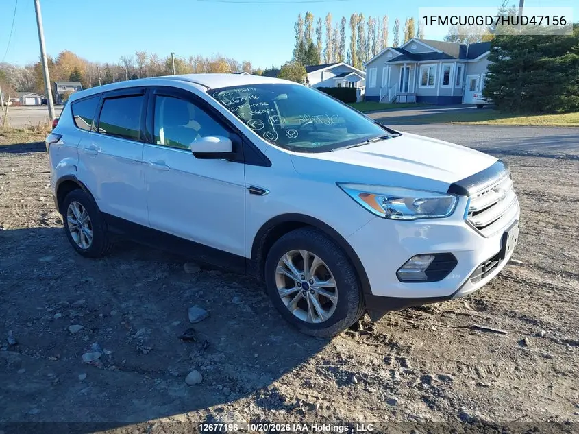FORD ESCAPE 2017, VIN 1FMCU0GD7HUD47156