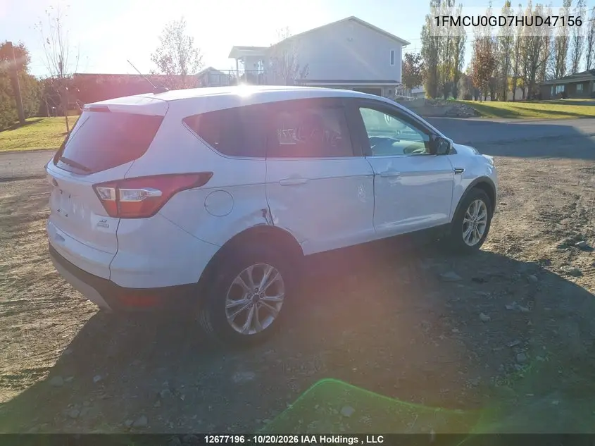 2017 FORD ESCAPE VIN 1FMCU0GD7HUD47156 — фото 4