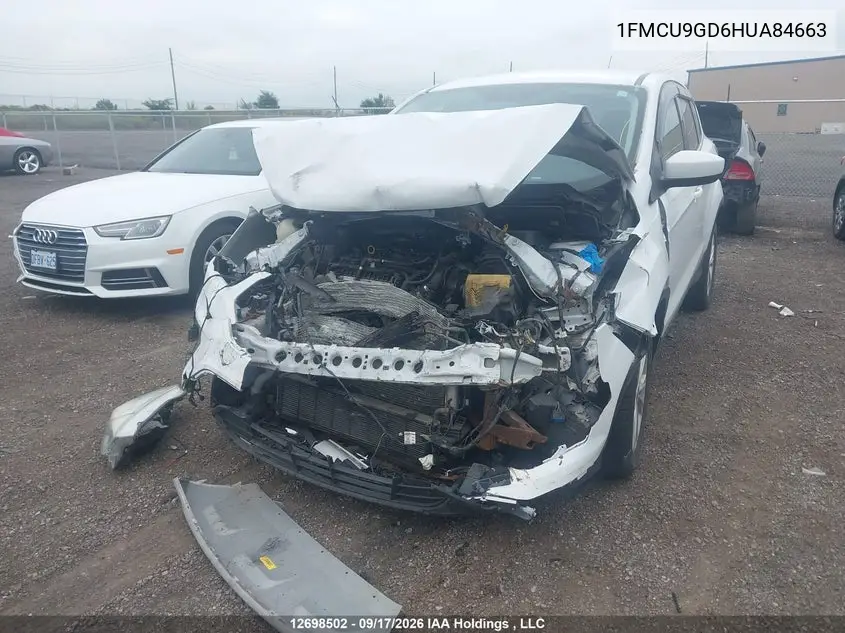 2017 FORD ESCAPE VIN 1FMCU9GD6HUA84663 — фото 2