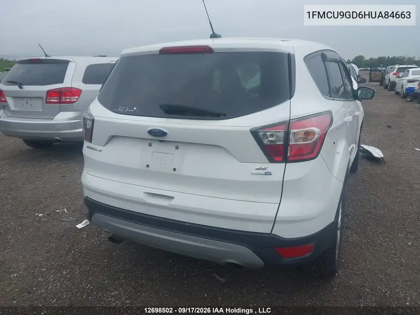 2017 FORD ESCAPE VIN 1FMCU9GD6HUA84663 — фото 4