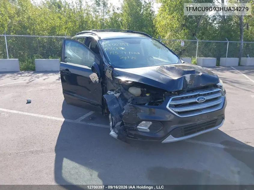FORD ESCAPE 2017, VIN 1FMCU9G93HUA34279