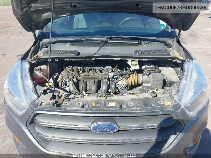 2017 FORD ESCAPE VIN 1FMCU0F78HUD00536 — фото 10