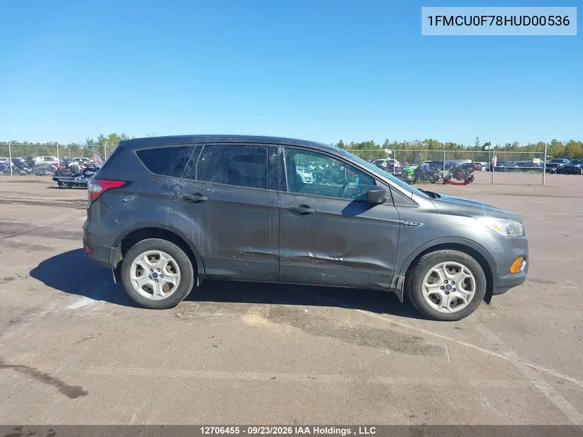 2017 FORD ESCAPE VIN 1FMCU0F78HUD00536 — фото 13