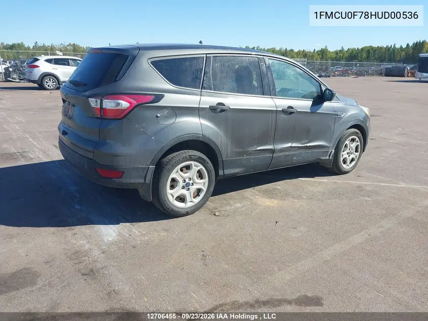 2017 FORD ESCAPE VIN 1FMCU0F78HUD00536 — фото 4