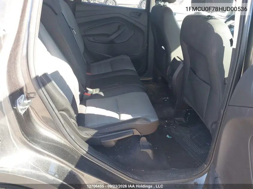 2017 FORD ESCAPE VIN 1FMCU0F78HUD00536 — фото 8