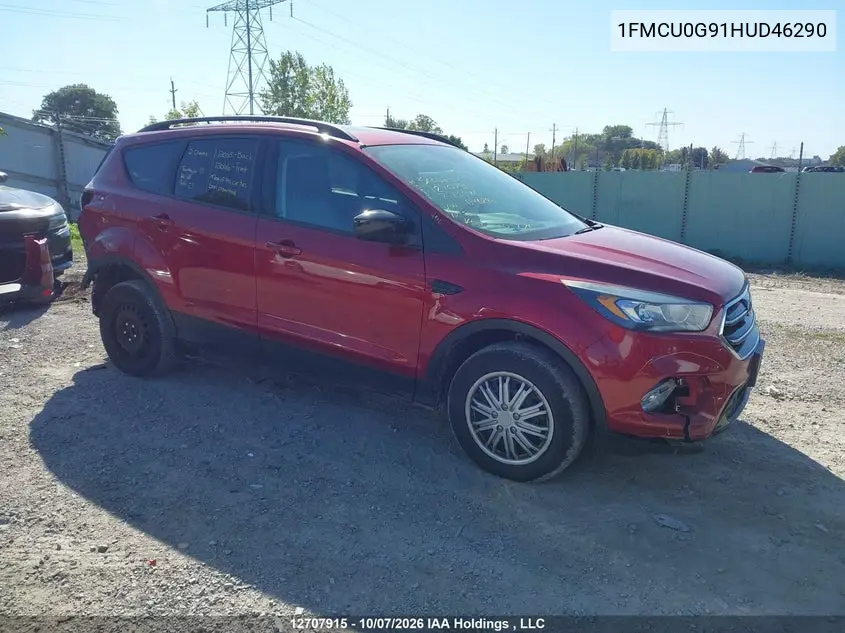 FORD ESCAPE 2017, VIN 1FMCU0G91HUD46290