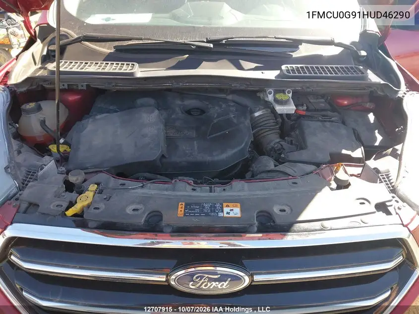 2017 FORD ESCAPE VIN 1FMCU0G91HUD46290 — фото 10