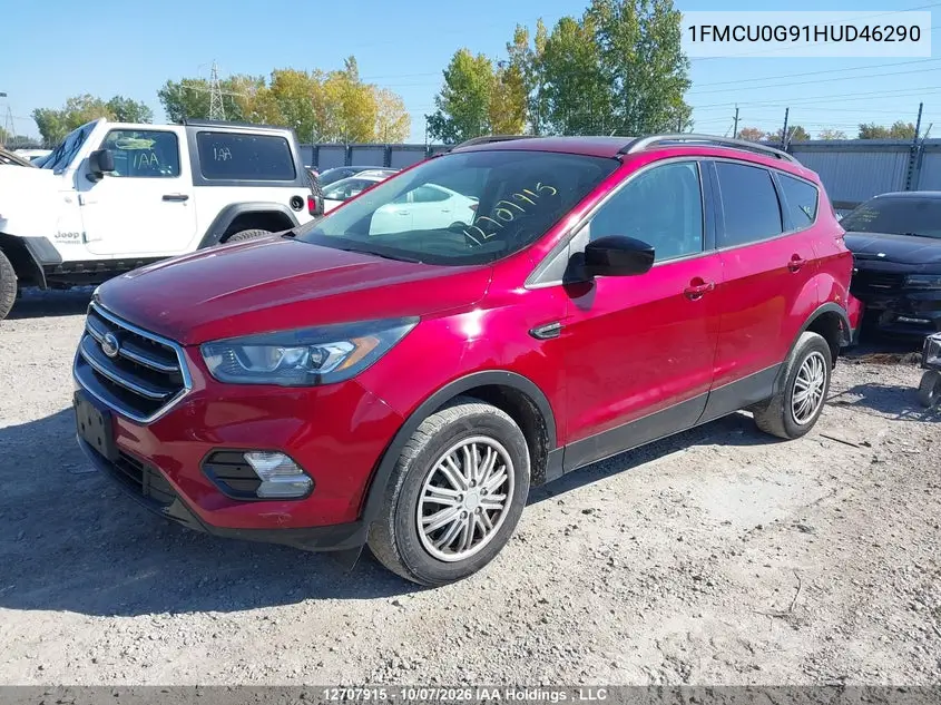 2017 FORD ESCAPE VIN 1FMCU0G91HUD46290 — фото 2