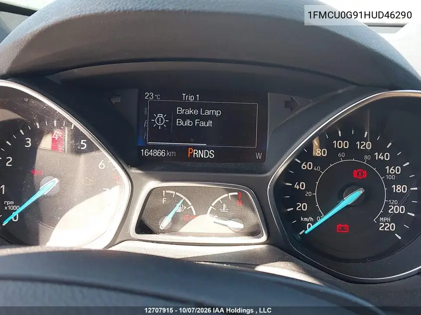 2017 FORD ESCAPE VIN 1FMCU0G91HUD46290 — фото 7
